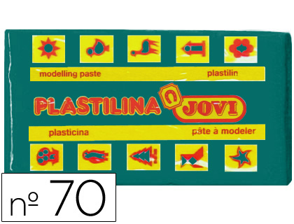 Barra 50g. plastilina Jovi 70 verde oscuro